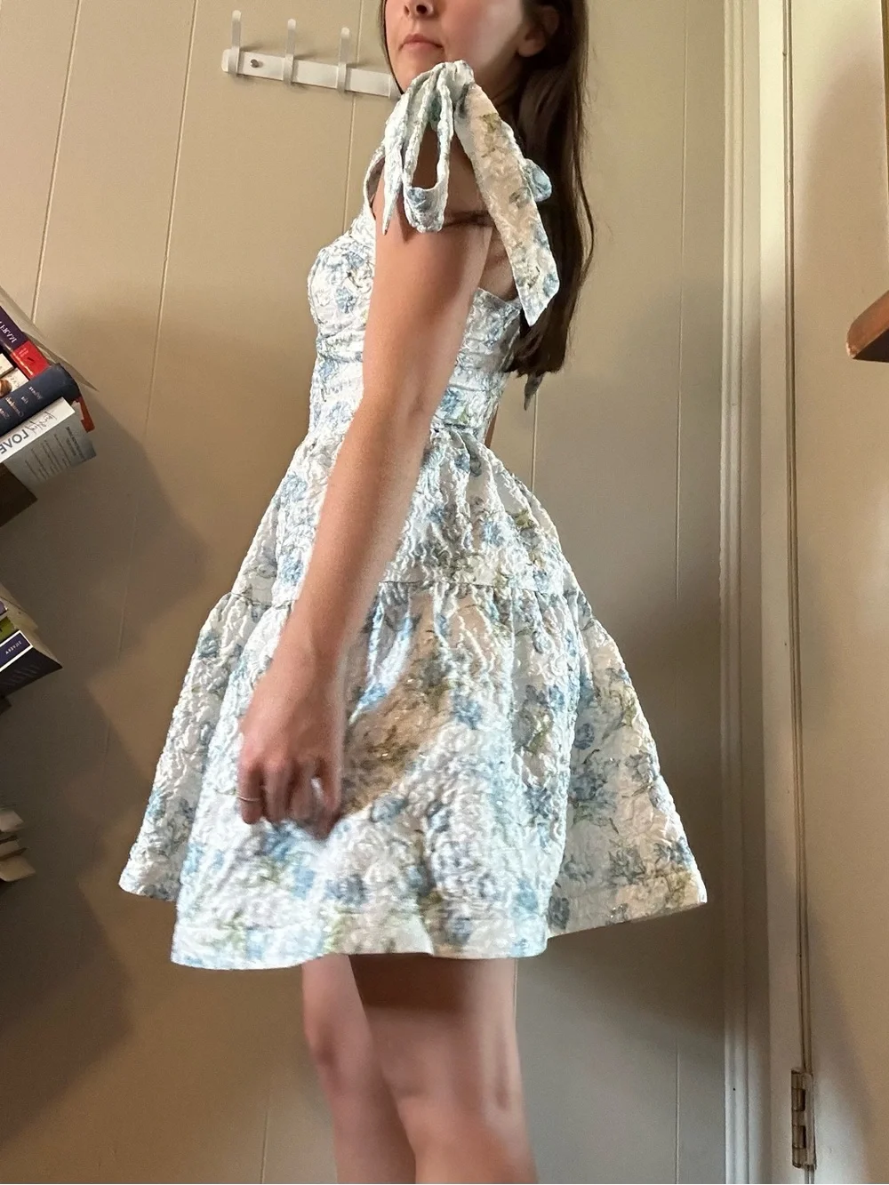 Altar'd State Blue and White Floral Dress - Picture 4 of 10